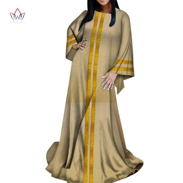 ethnic clothing bintarealwax african traditional autumn dress floor-length robe maxi women gowns comfortable dresses wy8424, Red