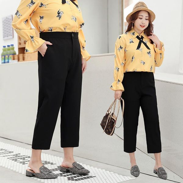 spring and summer cropped trousers plus size women's loose xxxl pants cigarette & capris, Black;white
spring and summer cropped trousers plus size women's loose xxxl pants cigarette & capris, Black;white
