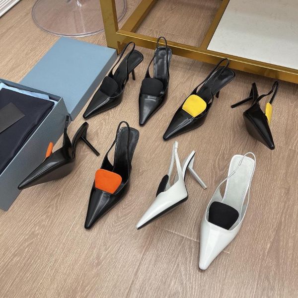 dress shoes summer super-high heels pointed toe women's pumps elastic band slingbacks zapatillas mujer genuine leather designer, Black
dress shoes summer super-high heels pointed toe women's pumps elastic band slingbacks zapatillas mujer genuine leather designer, Black