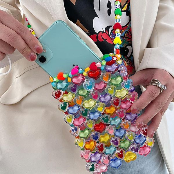 evening bags beach holiday fashion rainbow women's bag lovely pearl colorful messenger purse gift beaded handmade mini shoulder
evening bags beach holiday fashion rainbow women's bag lovely pearl colorful messenger purse gift beaded handmade mini shoulder