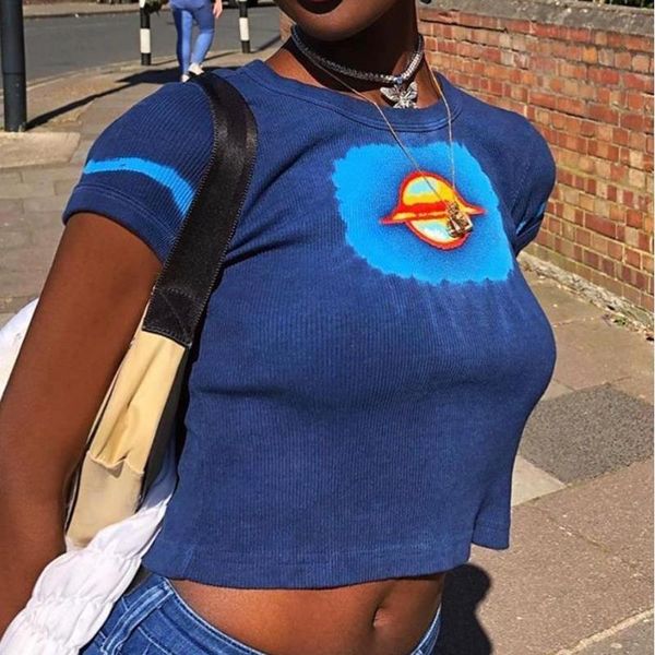 fashion women's ins style t-shirts short tee pattern printed t-shirt casual women cropped summer slim clothes, White
fashion women's ins style t-shirts short tee pattern printed t-shirt casual women cropped summer slim clothes, White