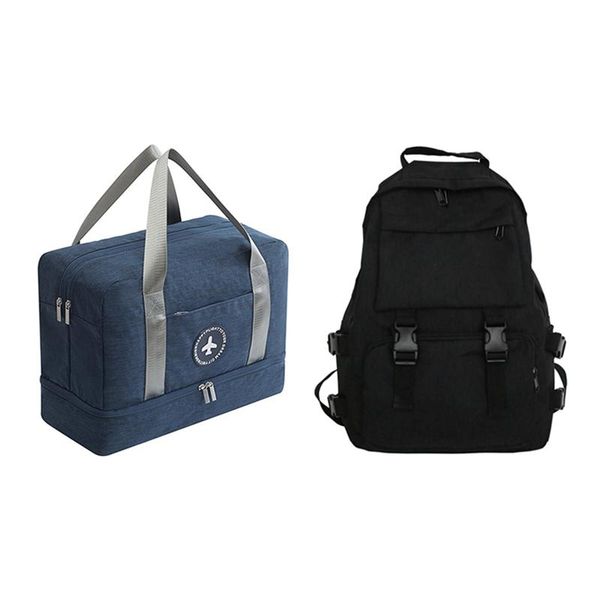 backpack large capacity travel fashion outdoor nylon & waterproof portable bag double layer dark blue camping
backpack large capacity travel fashion outdoor nylon & waterproof portable bag double layer dark blue camping