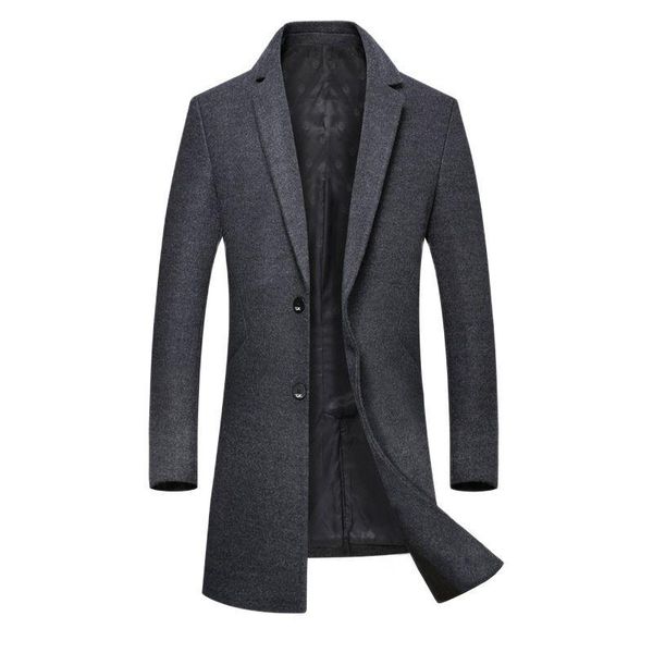 men's wool & blends autumn winter woolen coat mens british wind solid color long section slim windbreaker england style, Black
men's wool & blends autumn winter woolen coat mens british wind solid color long section slim windbreaker england style, Black