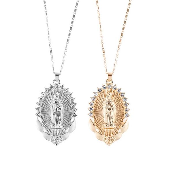 chains 2021 holy virgin mary pendant necklace religion dainty golden christian cubic zircon women collier femme, Silver
chains 2021 holy virgin mary pendant necklace religion dainty golden christian cubic zircon women collier femme, Silver