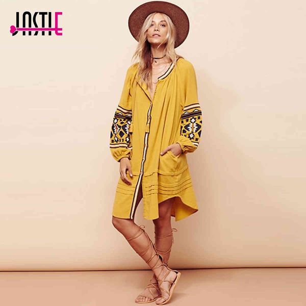 jastie vintage embroidery boho dress oversize women dresses lantern sleeve loose beach mini dress chic casual feminino vestidos 210419, Black;gray
jastie vintage embroidery boho dress oversize women dresses lantern sleeve loose beach mini dress chic casual feminino vestidos 210419, Black;gray
