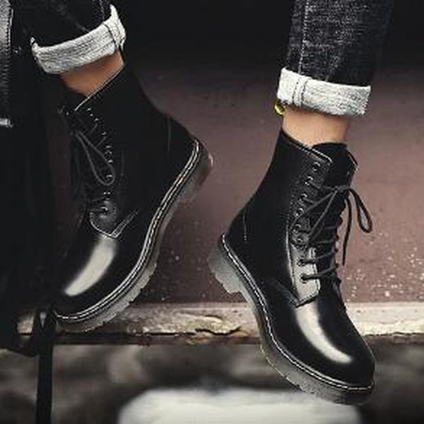 boots men male man plus size ankle matin shoe mens lace up pu leather high-flats zapatos de hombres personlizar zapatosm0667, Black
boots men male man plus size ankle matin shoe mens lace up pu leather high-flats zapatos de hombres personlizar zapatosm0667, Black
