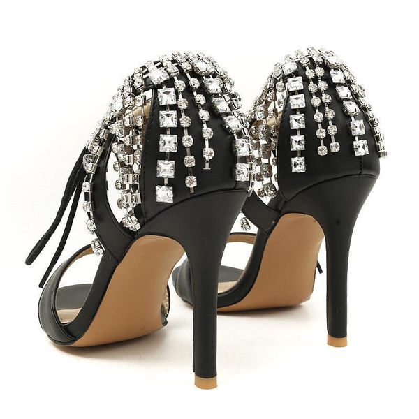 dress shoes 2021 large size women's 40-46 rhinestone tassel bag with leather wedding sandals, Black
dress shoes 2021 large size women's 40-46 rhinestone tassel bag with leather wedding sandals, Black