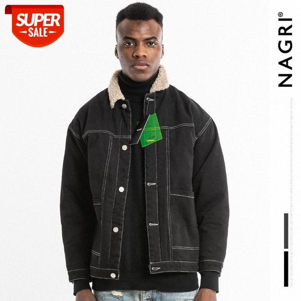 nagri men's lamb velvet mid-length denim jacket coat loose cotton #153v, Black;brown
nagri men's lamb velvet mid-length denim jacket coat loose cotton #153v, Black;brown