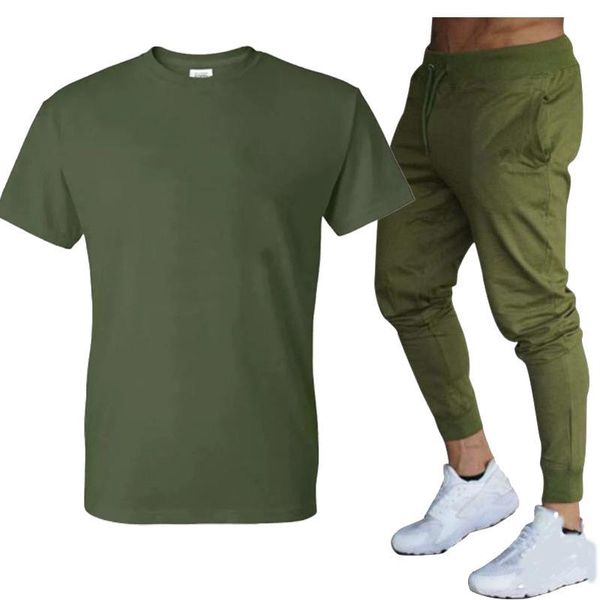 summer fashion casual men's track suit beach sportswear short-sleeved t-shirt 2-piece set + long pants large size running sets, Black;blue
summer fashion casual men's track suit beach sportswear short-sleeved t-shirt 2-piece set + long pants large size running sets, Black;blue