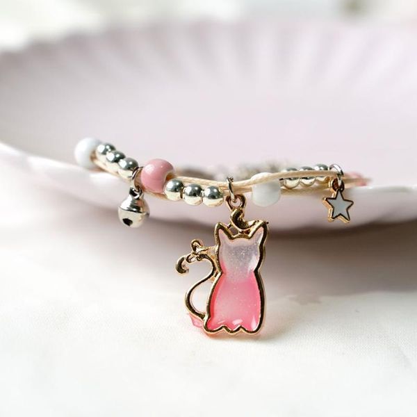 charm bracelets alloy cat couple ceramic bracelet cute cartoon kitten jewelry for women girl gift wholesale #82639, Golden;silver
charm bracelets alloy cat couple ceramic bracelet cute cartoon kitten jewelry for women girl gift wholesale #82639, Golden;silver