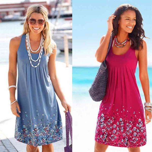 women's summer sleeveless casual dresses swing cover up elastic sundress sleeveless print loose dress 210721, White
women's summer sleeveless casual dresses swing cover up elastic sundress sleeveless print loose dress 210721, White
