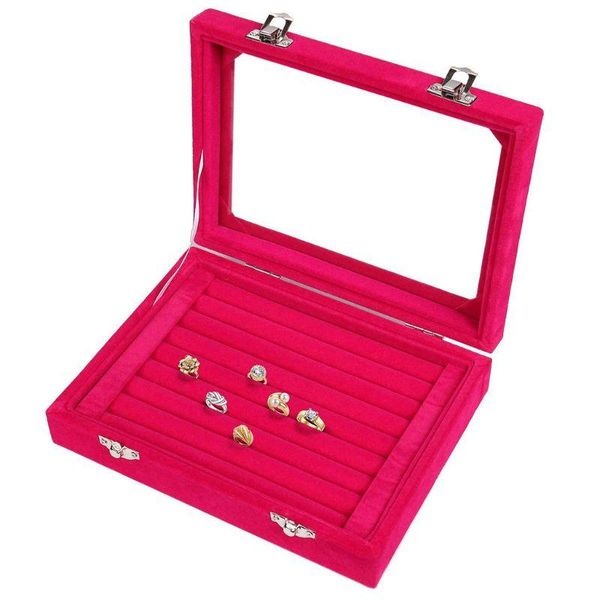storage boxes & bins velvet jewelry rings display tray earring case box makeup organizer e1pb
storage boxes & bins velvet jewelry rings display tray earring case box makeup organizer e1pb