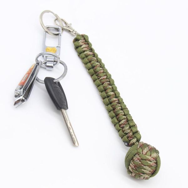 4mm paracord outdoor lanyard monkey fist keychain survival kits stainless steel ball gadgets
4mm paracord outdoor lanyard monkey fist keychain survival kits stainless steel ball gadgets