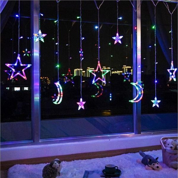 strings solar powered led icicle star moon lamp fairy curtain string lights 3.5m christmas garland for wedding party garden window decor
strings solar powered led icicle star moon lamp fairy curtain string lights 3.5m christmas garland for wedding party garden window decor