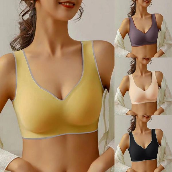 latex sports underwear women thin no steel ring bra ultra-light gather vest sleep solid color seamless yoga fitness bras outfit
latex sports underwear women thin no steel ring bra ultra-light gather vest sleep solid color seamless yoga fitness bras outfit