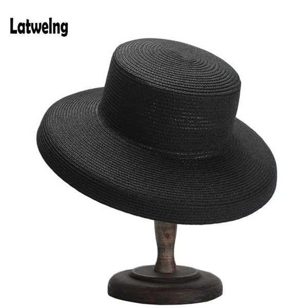 wide brim hats vintage women straw sun summer hat for lady flat panama beach party black cap wholesale, Blue;gray
wide brim hats vintage women straw sun summer hat for lady flat panama beach party black cap wholesale, Blue;gray