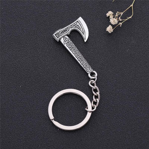 keychains personality viking axe charm key chain design for women men special rope knot and triskele pattern drop, Silver
keychains personality viking axe charm key chain design for women men special rope knot and triskele pattern drop, Silver