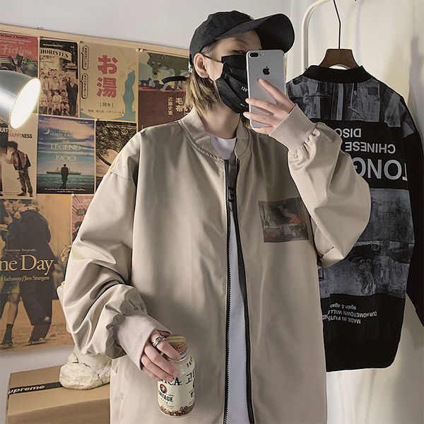 men's jackets teenagers student baseball uniform jacket mens spring korean and autumn couples wear hong kong style coat 47pz, Black;brown
men's jackets teenagers student baseball uniform jacket mens spring korean and autumn couples wear hong kong style coat 47pz, Black;brown