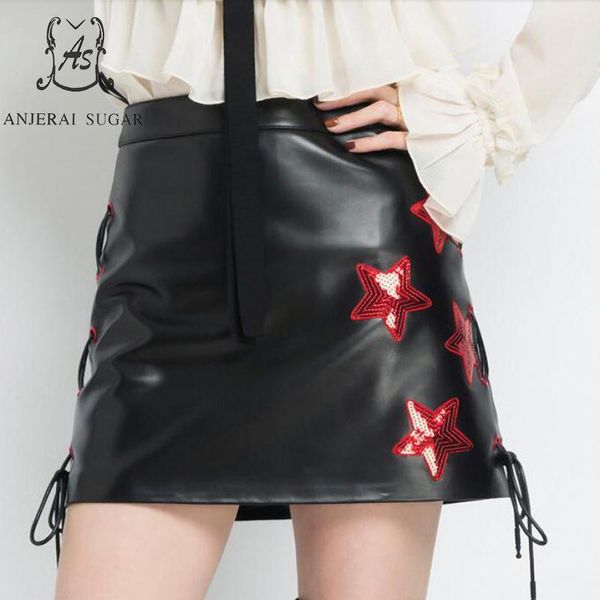 skirts autumn winter genuine leather women black high waist star pattern sequin package hip sheepskin female short a line
skirts autumn winter genuine leather women black high waist star pattern sequin package hip sheepskin female short a line