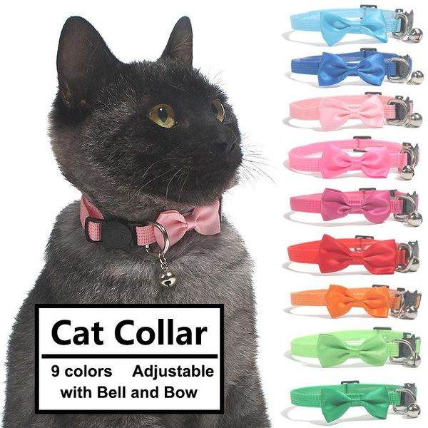 cat collars & leads collar with bell and bow tie adjustable kitten breakaway safety release buckle pet accessories
cat collars & leads collar with bell and bow tie adjustable kitten breakaway safety release buckle pet accessories