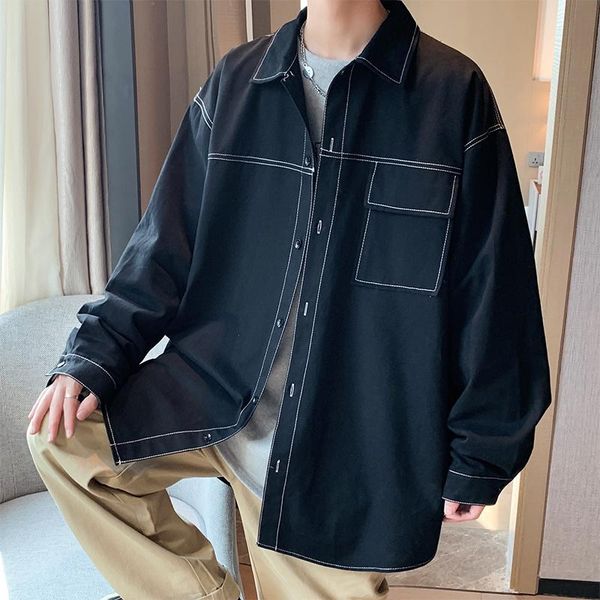 men's casual shirts autumn cotton padded shirt fashion solid color men korean loose long-sleeved mens pocket tooling, White;black
men's casual shirts autumn cotton padded shirt fashion solid color men korean loose long-sleeved mens pocket tooling, White;black
