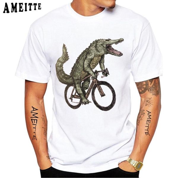 men's t-shirts summer men short sleeve alligator bikes vintage print t-shirt hip hop boy casual funny animal bicycle design white tees, White;black
men's t-shirts summer men short sleeve alligator bikes vintage print t-shirt hip hop boy casual funny animal bicycle design white tees, White;black