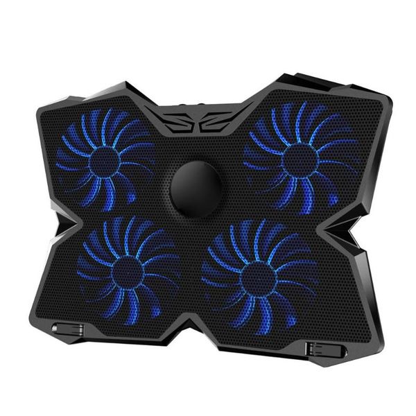 four fans 2 usb ports lapcooler cooling pad notebook stand for 14-17inch pads 
four fans 2 usb ports lapcooler cooling pad notebook stand for 14-17inch pads