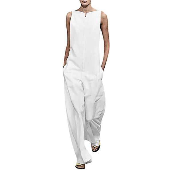 women's jumpsuits & rompers women jumpsuit party sleeveless stylish lady loose solid beach casual plus size clothes 2021 l0605, Black;white
women's jumpsuits & rompers women jumpsuit party sleeveless stylish lady loose solid beach casual plus size clothes 2021 l0605, Black;white