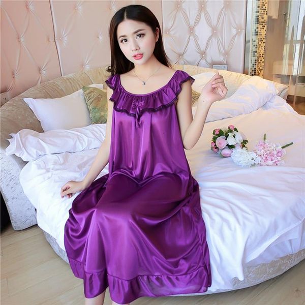 plus size 5xl purple champagne women sleepwear ice silk sheer night dressing gown long nightgown nightie lingerie large, Black;red
plus size 5xl purple champagne women sleepwear ice silk sheer night dressing gown long nightgown nightie lingerie large, Black;red