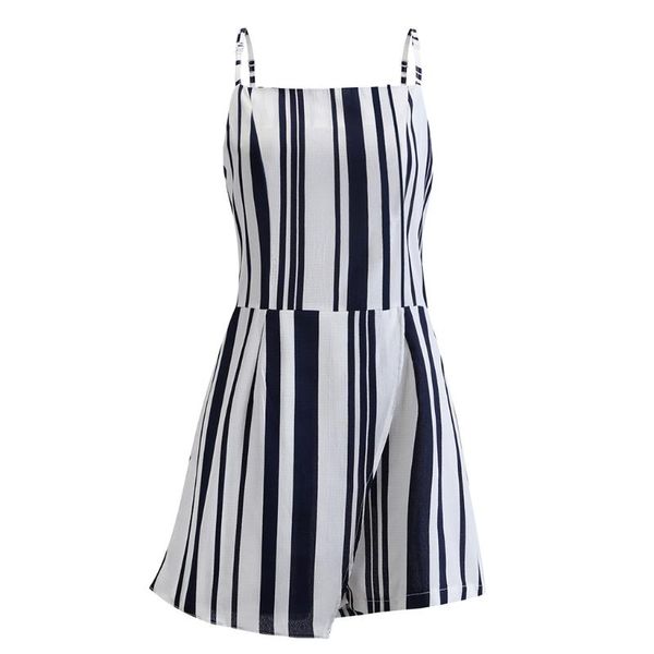 women's jumpsuits & rompers stylish bar 2021 summer women sleeveless backless playsuit beach jumpsuit ladies striped casual clubwear, Black;white
women's jumpsuits & rompers stylish bar 2021 summer women sleeveless backless playsuit beach jumpsuit ladies striped casual clubwear, Black;white