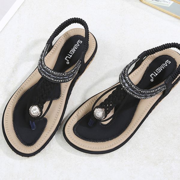 sandals women's 2021 new style ocean buckle diamond woven large size foreign trade flip flops rhinestones, Black
sandals women's 2021 new style ocean buckle diamond woven large size foreign trade flip flops rhinestones, Black