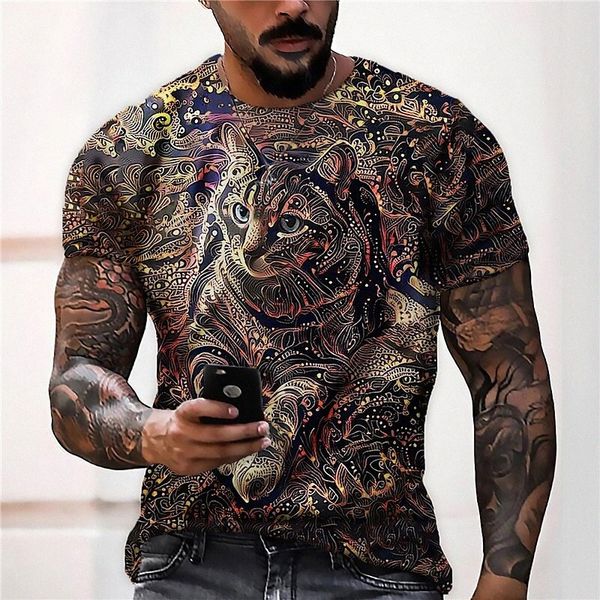 men's t shirt 3d print cat graphic prints crew neck daily holiday print short sleeve ethnic style casual designer big and tall coffee, White;black
men's t shirt 3d print cat graphic prints crew neck daily holiday print short sleeve ethnic style casual designer big and tall coffee, White;black