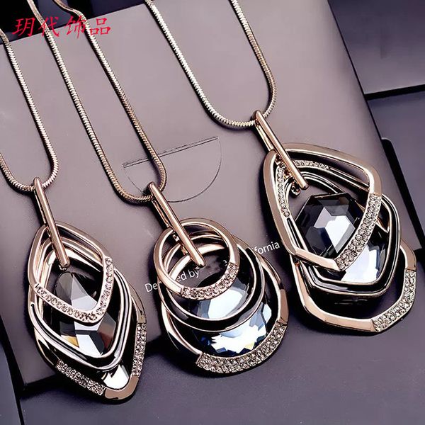 geometry crystal triangle rhinestone pendant necklace long snake chain sweater necklaces jewelry, Silver
geometry crystal triangle rhinestone pendant necklace long snake chain sweater necklaces jewelry, Silver