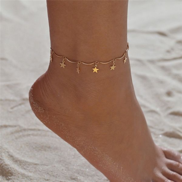 gold color pentagram anklets barefoot foot jewelry leg new anklets on foot ankle bracelets for women, Red;blue
gold color pentagram anklets barefoot foot jewelry leg new anklets on foot ankle bracelets for women, Red;blue