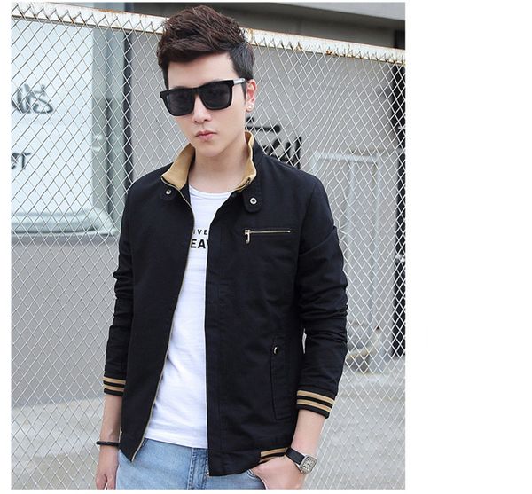 men's fashion designer jackets mens standing collar cotton wash plus size coat youth military casual jacket gentlemen coats, Black;brown
men's fashion designer jackets mens standing collar cotton wash plus size coat youth military casual jacket gentlemen coats, Black;brown