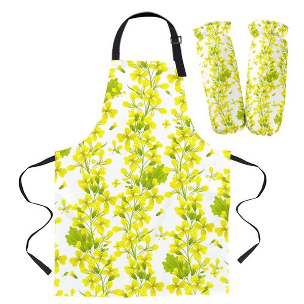 aprons yellow flower green plant texture kitchen apron baking accessories sleeveless for men women home cleaning tools 
aprons yellow flower green plant texture kitchen apron baking accessories sleeveless for men women home cleaning tools