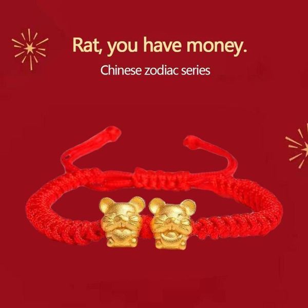 charm bracelets chinese style zodiac rats shakin for women birthday mini animal red rope bangle jewelry girl year gift, Golden;silver
charm bracelets chinese style zodiac rats shakin for women birthday mini animal red rope bangle jewelry girl year gift, Golden;silver