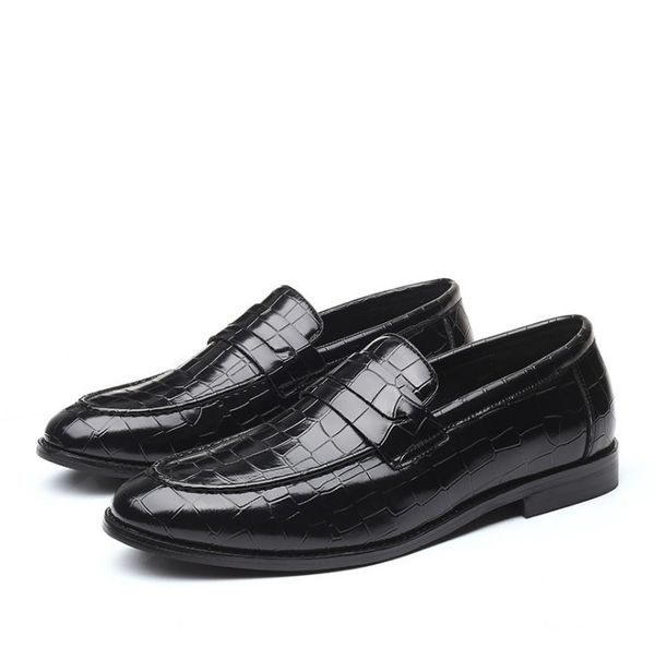 mens penny loafers designer leather brown business dress shoes for men quality hand painted slip on male footwear, Black
mens penny loafers designer leather brown business dress shoes for men quality hand painted slip on male footwear, Black