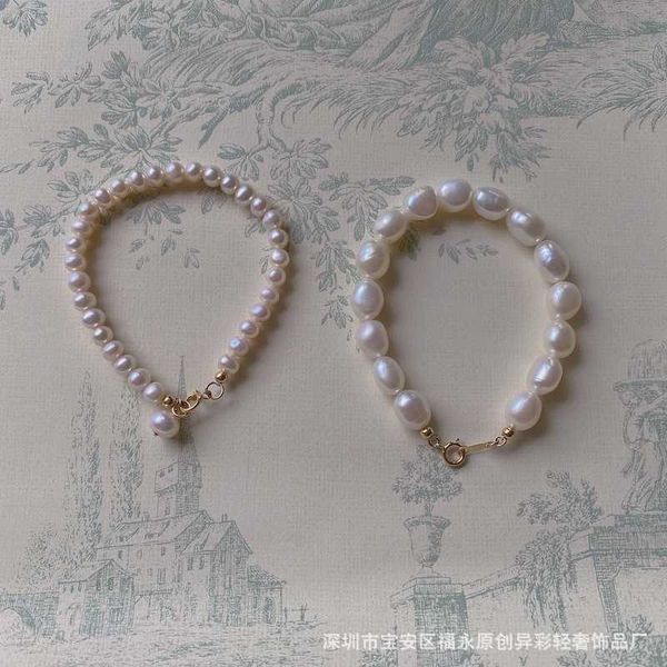 colorful / handmade soft and simple temperament can be folded with 14k american gold wrapped natural pearl bracelet, Black
colorful / handmade soft and simple temperament can be folded with 14k american gold wrapped natural pearl bracelet, Black