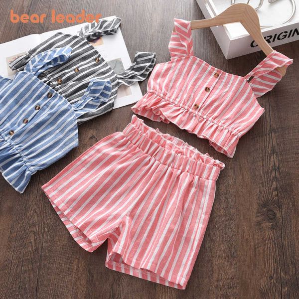 bear leader baby girls casual striped clothing sets summer kids girl casual vest and shorts outfits chidlren sleeveless clothes 210708, White
bear leader baby girls casual striped clothing sets summer kids girl casual vest and shorts outfits chidlren sleeveless clothes 210708, White