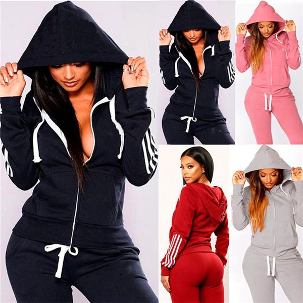 women's two piece pants sports outfits long sleeve jacket+leggings winter clothes jogger suit casual sportswear s-2xl, White
women's two piece pants sports outfits long sleeve jacket+leggings winter clothes jogger suit casual sportswear s-2xl, White