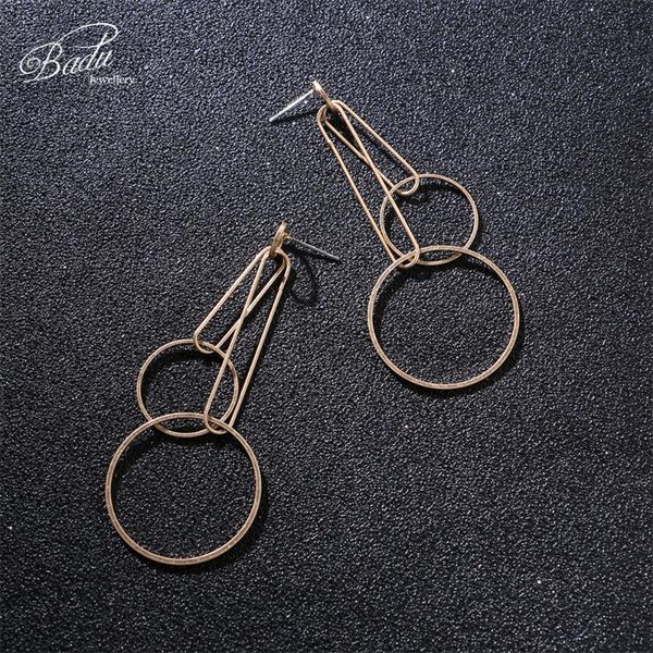dangle & chandelier badu round copper earring double circle drop earrings punk vintage jewelry gift for girls wholesale, Silver
dangle & chandelier badu round copper earring double circle drop earrings punk vintage jewelry gift for girls wholesale, Silver