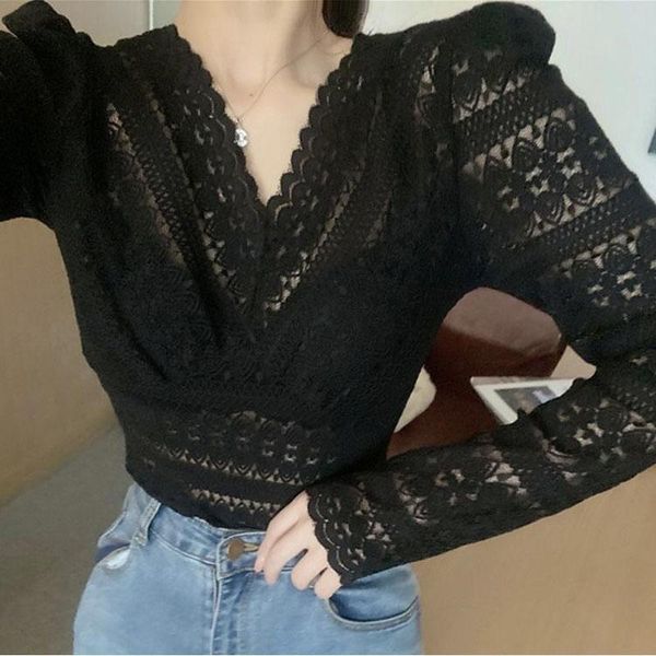 women's blouses & shirts fashion women slim lace blouse elegant floral embroidery long sleeve skinny lady see-through shirt, White
women's blouses & shirts fashion women slim lace blouse elegant floral embroidery long sleeve skinny lady see-through shirt, White
