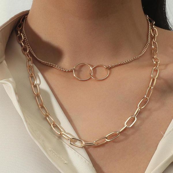 chains vintage double layer circle necklace creative clavicle for women jewelry necklaces & pendants charms jewellery, Silver
chains vintage double layer circle necklace creative clavicle for women jewelry necklaces & pendants charms jewellery, Silver