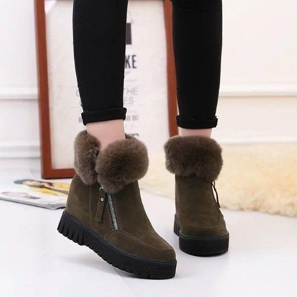 boots 2021 real fur short-tube snow plush platform zipper thick sole women's warm winter cotton shoes, Black
boots 2021 real fur short-tube snow plush platform zipper thick sole women's warm winter cotton shoes, Black