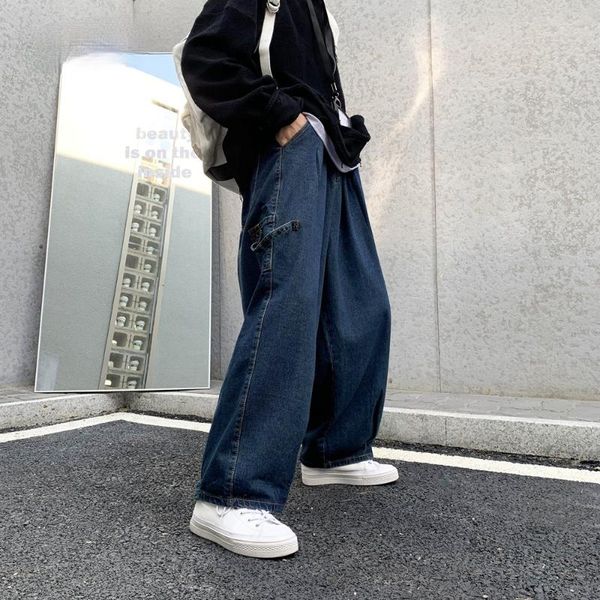 men's jeans korean style hip hop fashion straight couple denim trousers loose harajuku casual cargo pants men clothing, Blue
men's jeans korean style hip hop fashion straight couple denim trousers loose harajuku casual cargo pants men clothing, Blue