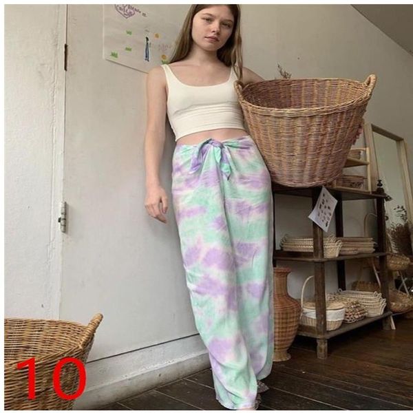 women's pants & capris 2021 summer tie-dye wide-leg streamer for women fashion loose drawstring full length, Black;white
women's pants & capris 2021 summer tie-dye wide-leg streamer for women fashion loose drawstring full length, Black;white