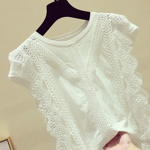 korean fashion women blouse shirt summer womens & blouses lace patchwork blusas plus size solid shirt women blouse 210419, White
korean fashion women blouse shirt summer womens & blouses lace patchwork blusas plus size solid shirt women blouse 210419, White