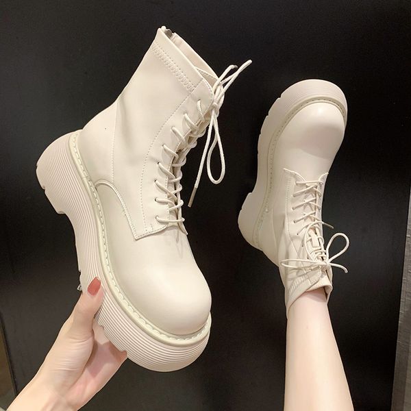 martin 2021 autumn winter british wind zipper thin motorcycle boots white muffin thick bottom short boot, Black
martin 2021 autumn winter british wind zipper thin motorcycle boots white muffin thick bottom short boot, Black