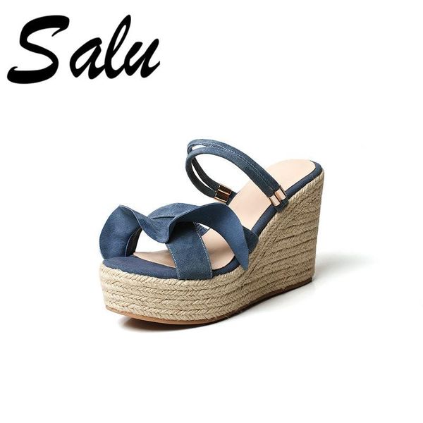 salu summer fashion solid novelty women sandals kid suede platforms high heels shoes woman party casual basic, Black
salu summer fashion solid novelty women sandals kid suede platforms high heels shoes woman party casual basic, Black